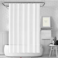 DUSCHVORHANG PEVA Stoff wasserdicht maschinenwaschbar Dekoration Badezimmer - Weiß, Kunststoff (180/180cm) - MCBOSON
