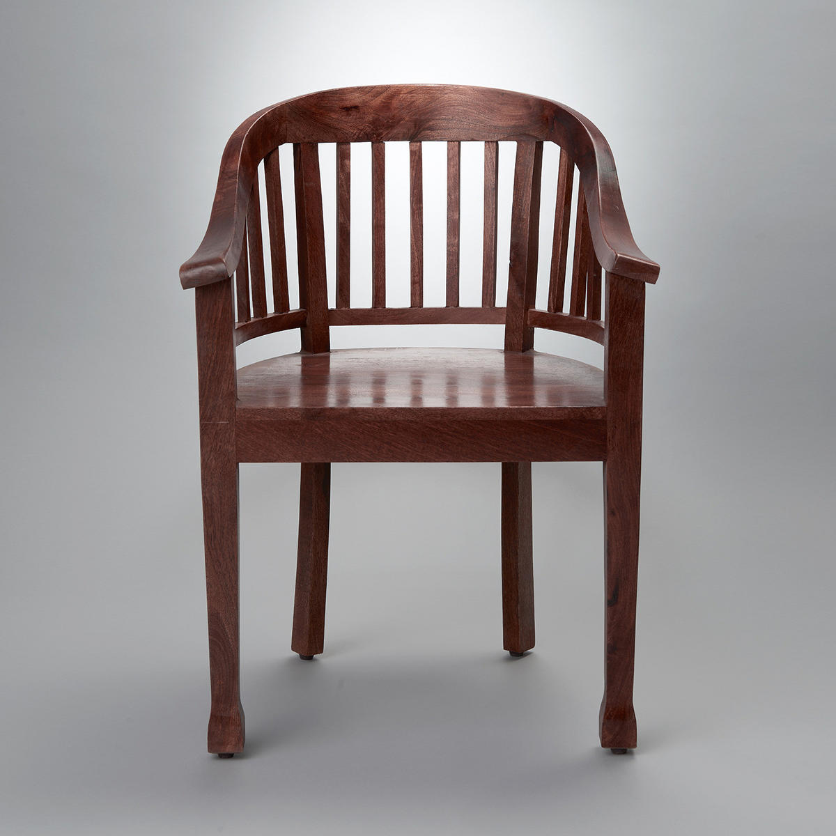 STUHL Hopkins - Dunkelbraun, Holz (55/81/54cm) - Butlers