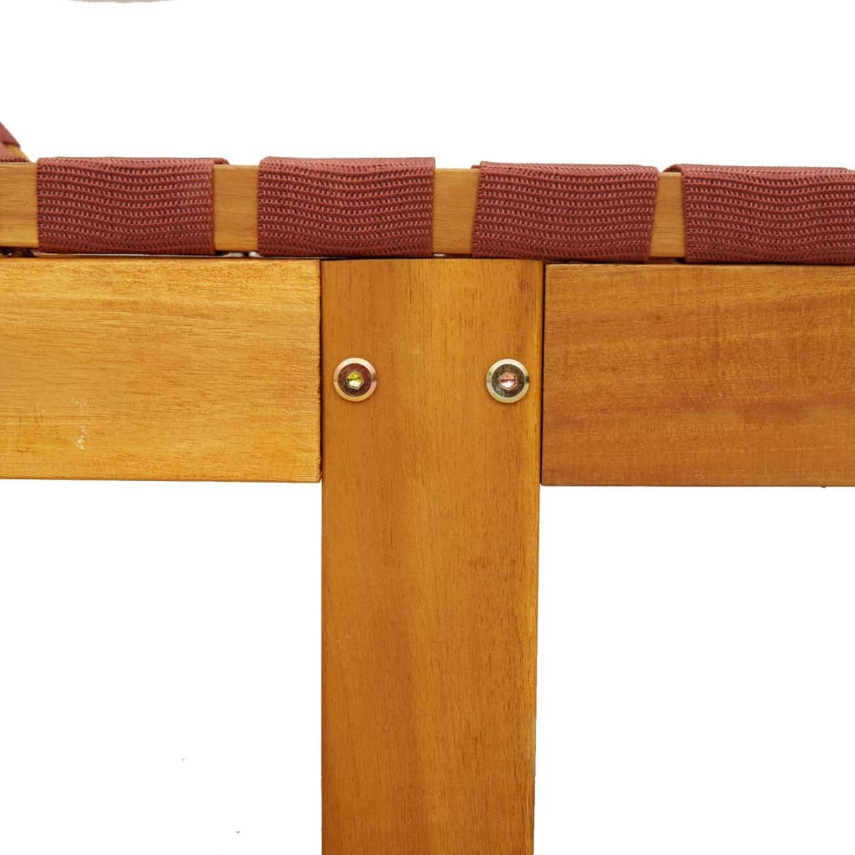 SONNENLIEGE Mit Tisch Rot Massivholz Akazie Und Stoff - Rot, Holz (55/87/157cm) - vidaXL