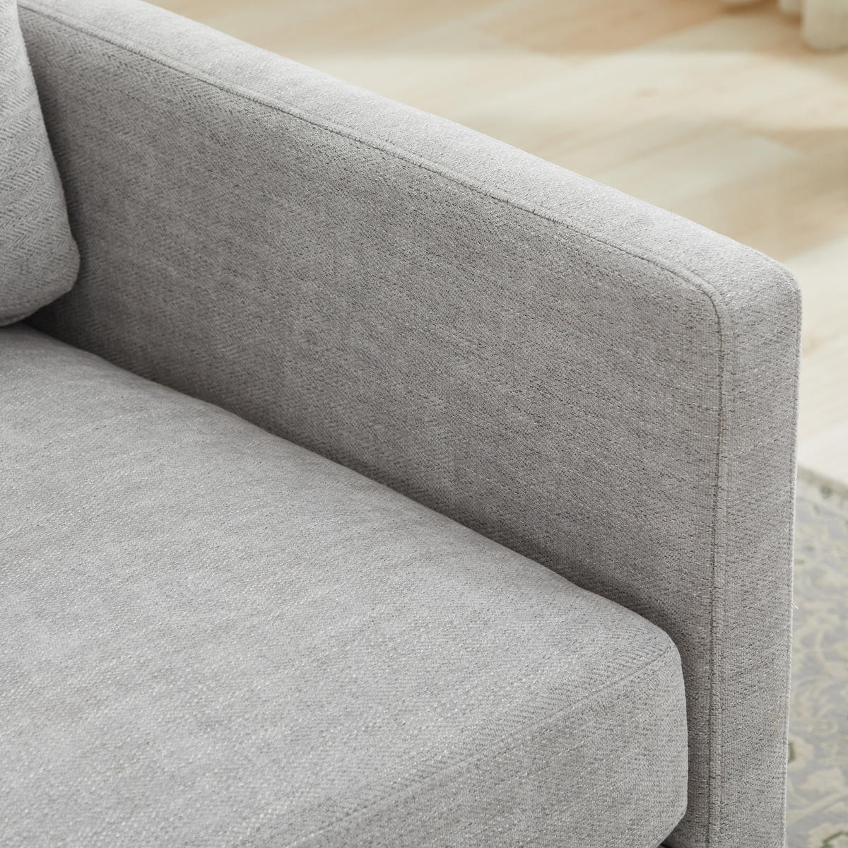 SESSEL 360° drehbar mit Armlehnen, DE-42401, Grau - Grau, Holzwerkstoff (78/88.5/85cm) - ComfortXL