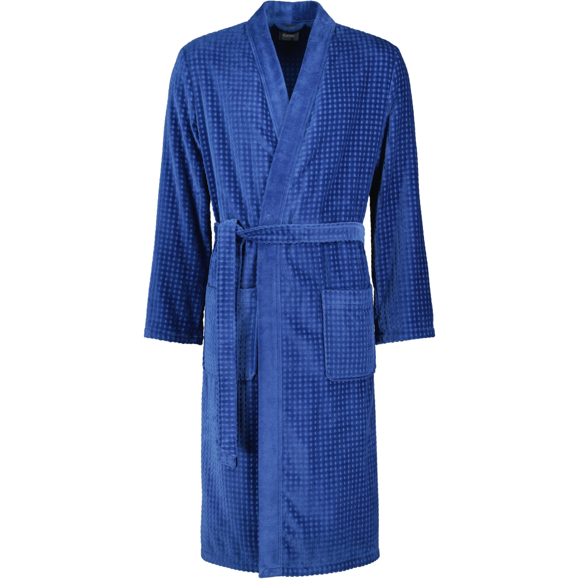 BADEMANTEL HERREN KIMONO 3714 SAPHIR - 166 - Blau, Textil (Snull) - Cawoe
