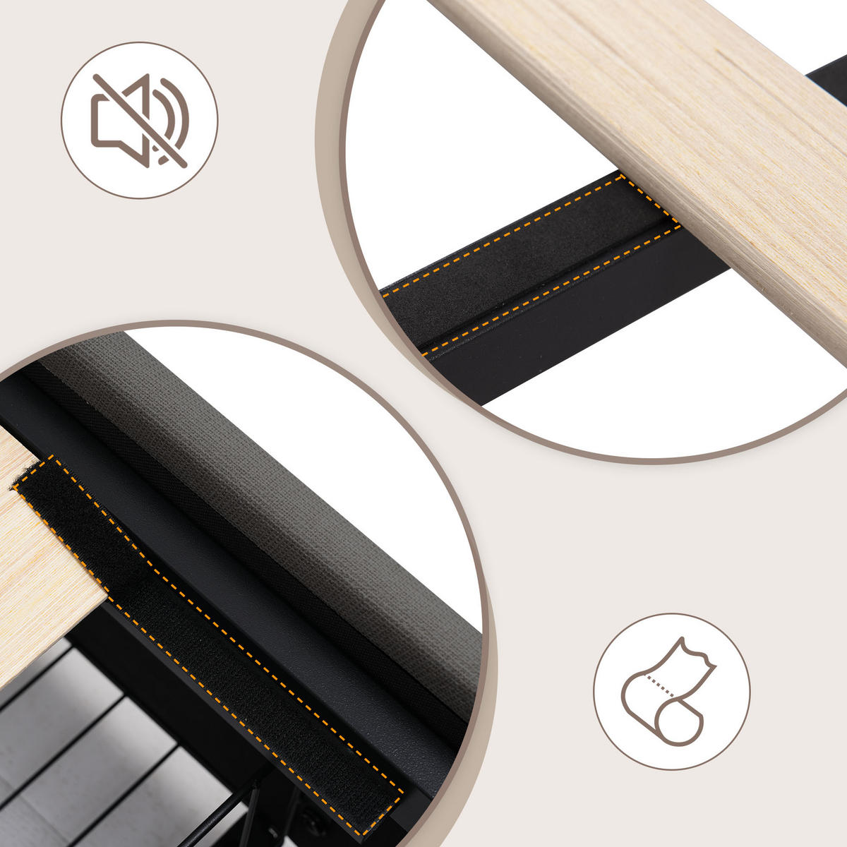 STAURAUMBETT 90/200 cm DE-00216, in Grau, LED und 2 Schubladen - Grau, Holz (90/200cm) - ComfortXL