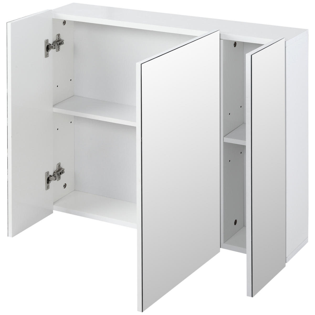 SPIEGELSCHRANK Weiß 70/15/60 cm - Weiß, Holzwerkstoff (70/60/15cm) - PANGIVO