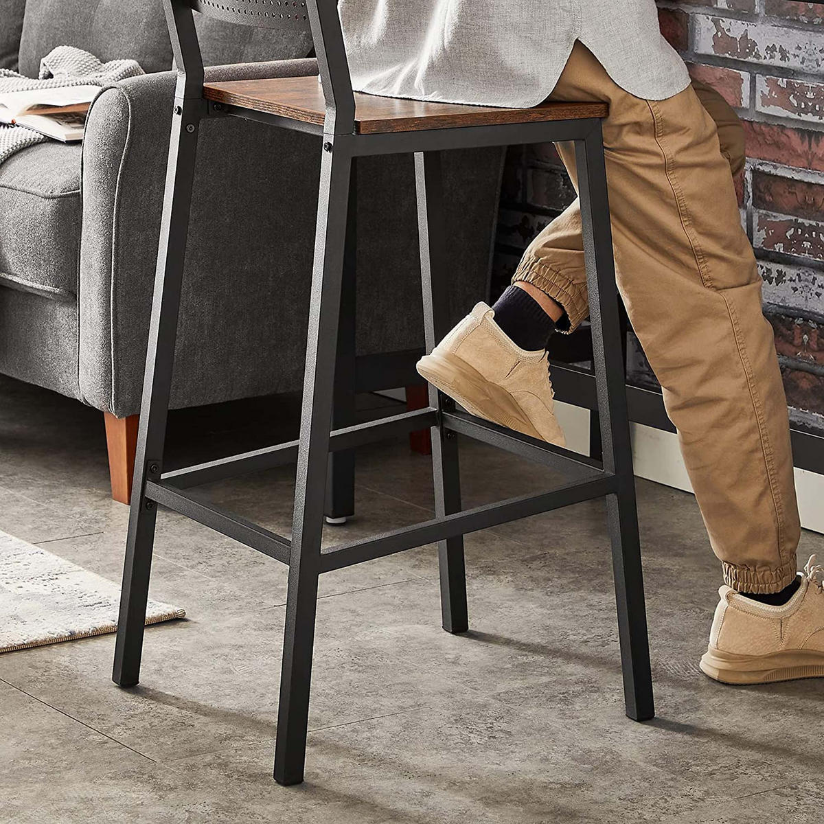BARSTUHL 2ER-SET - Braun, Holzwerkstoff (50.7/98/43.1cm) - Hansiro