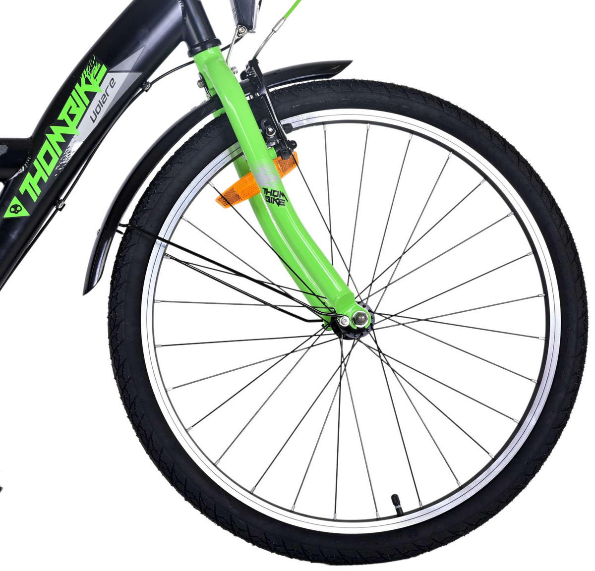 KINDERFAHRRAD Thornbike - Jungen - 24 Zoll - Rücktritt + Handbremse - 3 Gänge - Grün - Grün, Metall (61cm) - TPFSports