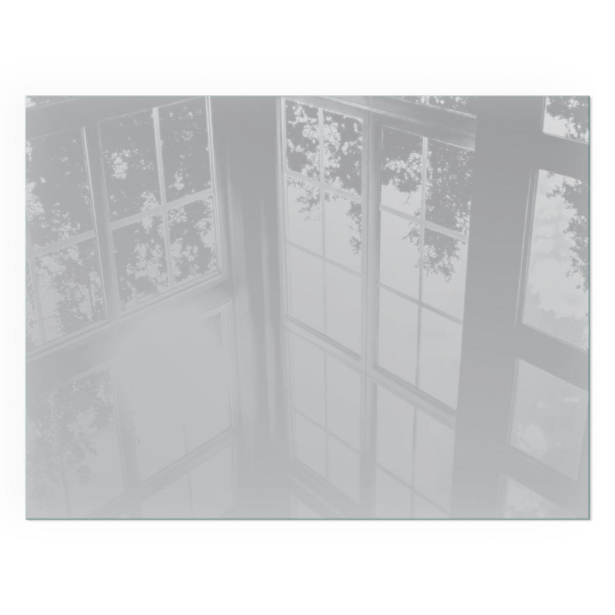 GLASPLATTE für Kamin 80x60 cm - Grau, Glas (80/60/0.4cm) - TULUP