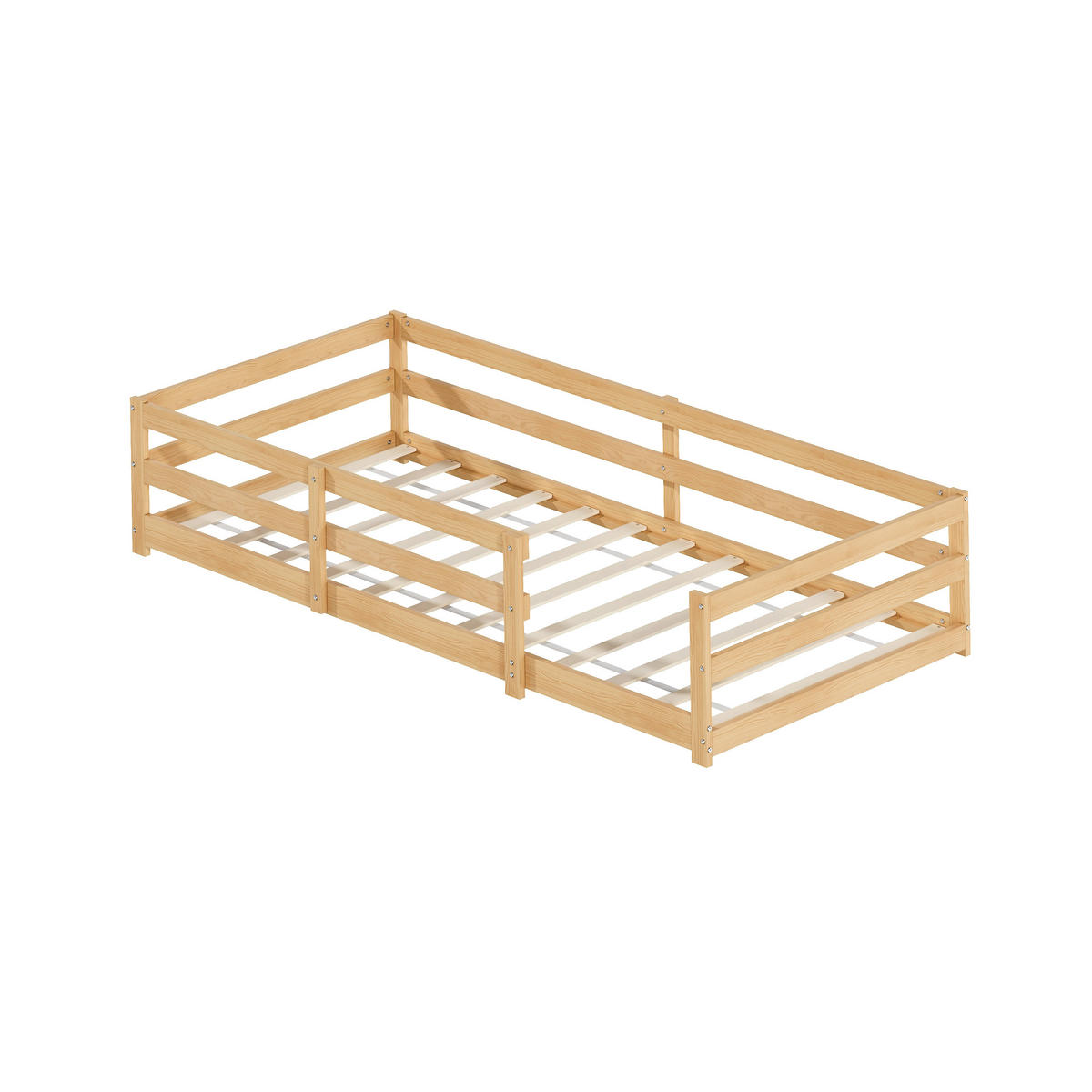 KINDERBETT 90/200 cm in Natur - Naturfarben, Holz/Holzwerkstoff (90/200cm) - WISHDOR