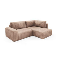 ECKSOFA Angela 4 Sitzplätze Hellbraun - Braun, Holz (245/182cm) - Petits-meubles