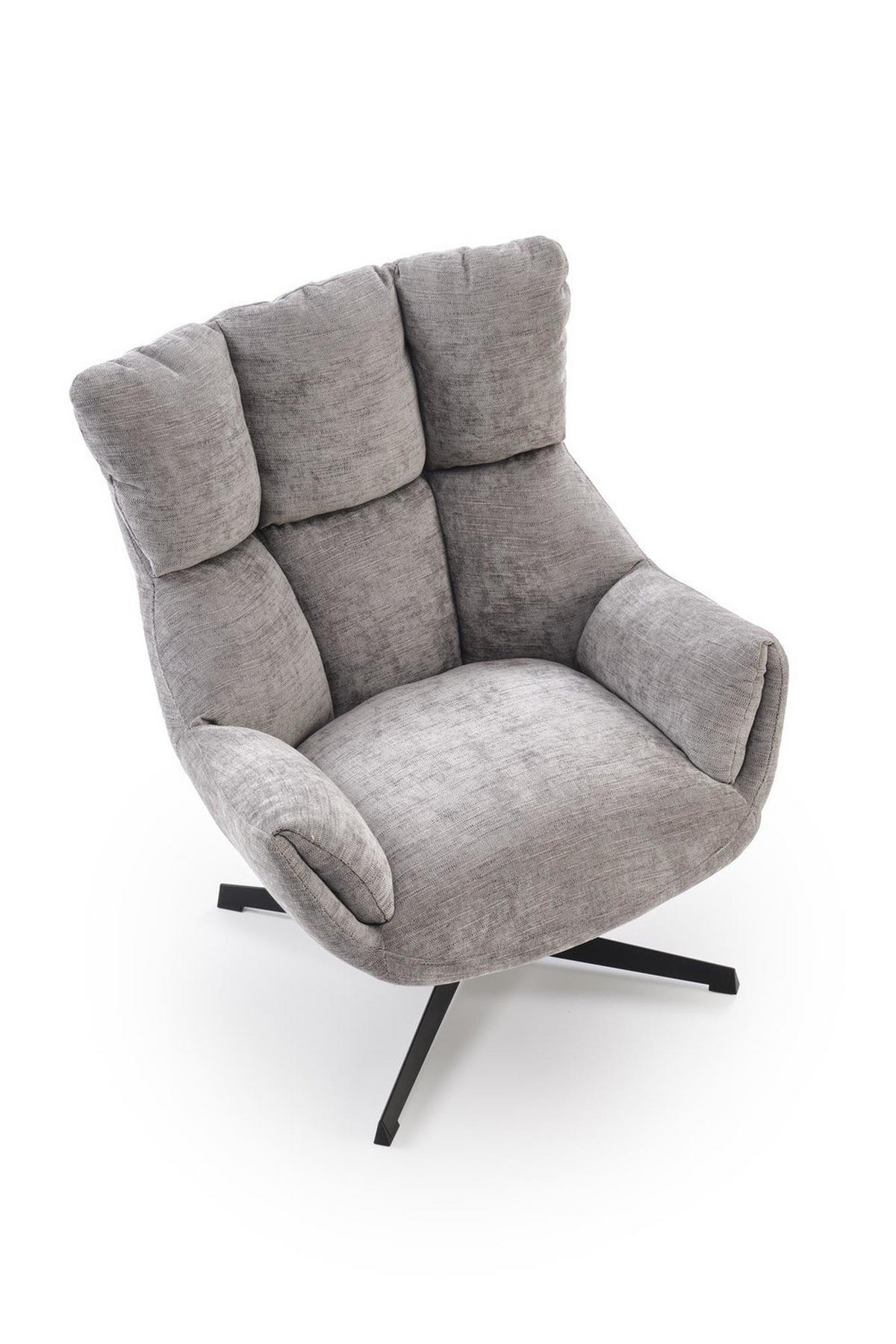 DREHSESSEL mit Polsterung COZY 360° - Grau, Textil (72/87/79cm) - Lookway