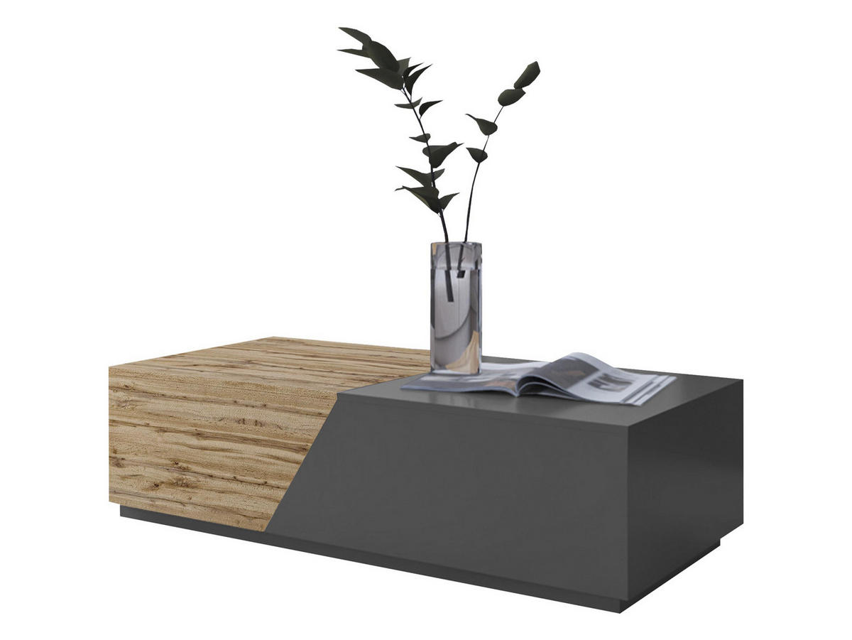 COUCHTISCH Ceelias - Anthrazit, Holzwerkstoff (60/124/42cm) - MIRJAN24