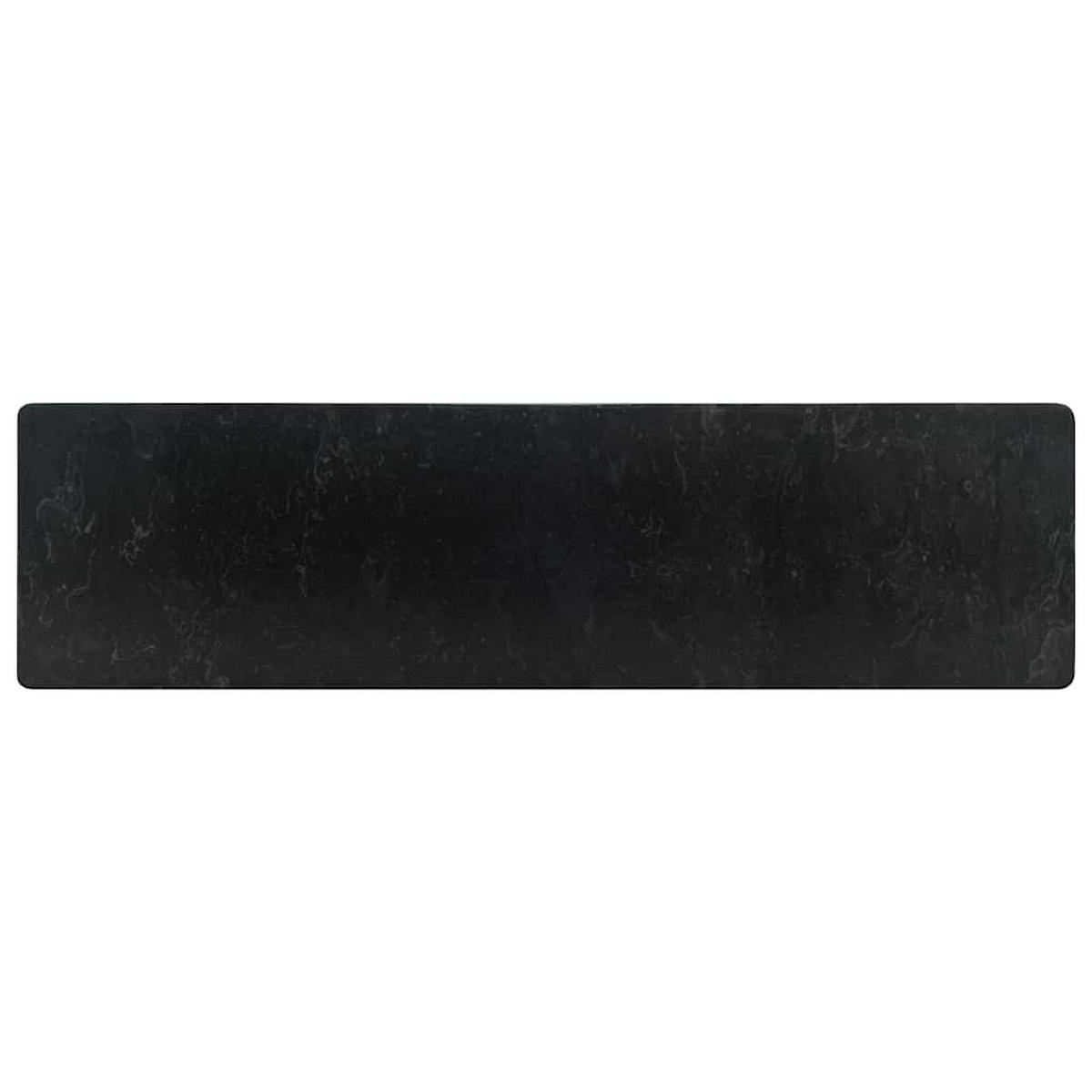 WASCHBECKEN Lacey 45/30/12 cm - Schwarz, Stein (45/12/30cm) - Nettlife