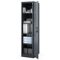 AKTENSCHRANK abschließbar KADO Flügeltüren 185x45x60cm Anthrazit - Anthrazit, Metall (45/185/60cm) - DELUKE