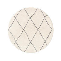 HOCHFLORTEPPICH rund Benno Cream ø 120 cm rund - Creme, Textil (120/120cm) - benuta Nest
