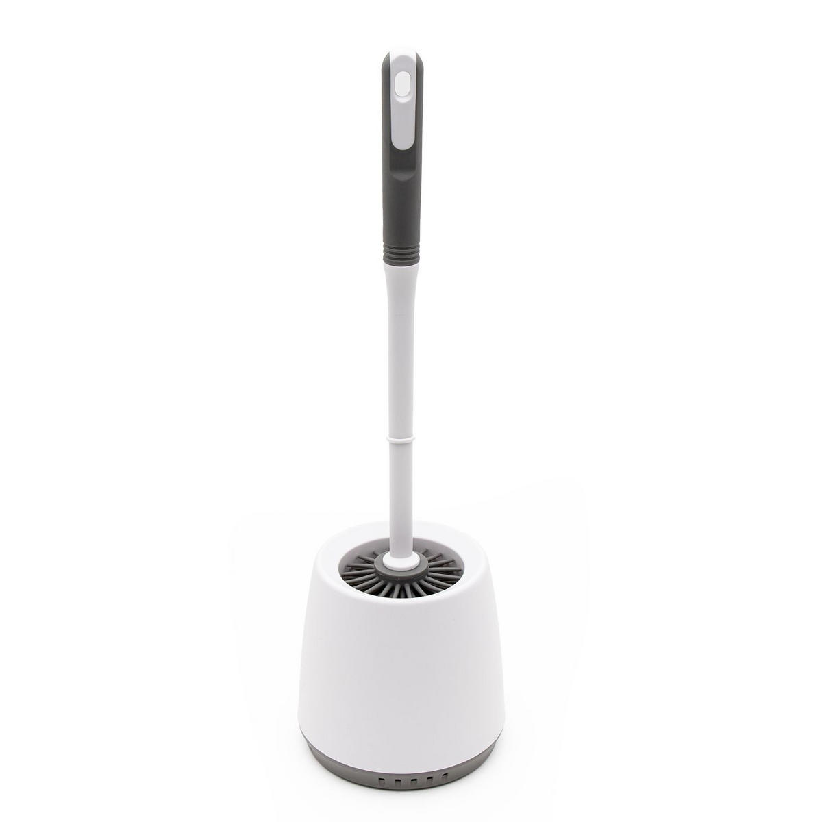 TOILETTENBÜRSTE Silikon - Weiß, Kunststoff (10/47/10cm) - Intirilife