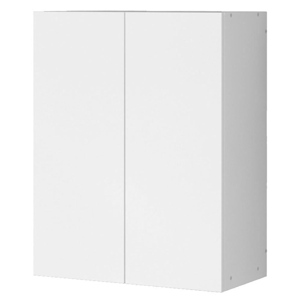 BADEZIMMERSCHRANK, weiß 60/30/80cm - Weiß, Holzwerkstoff (60/80/30cm)