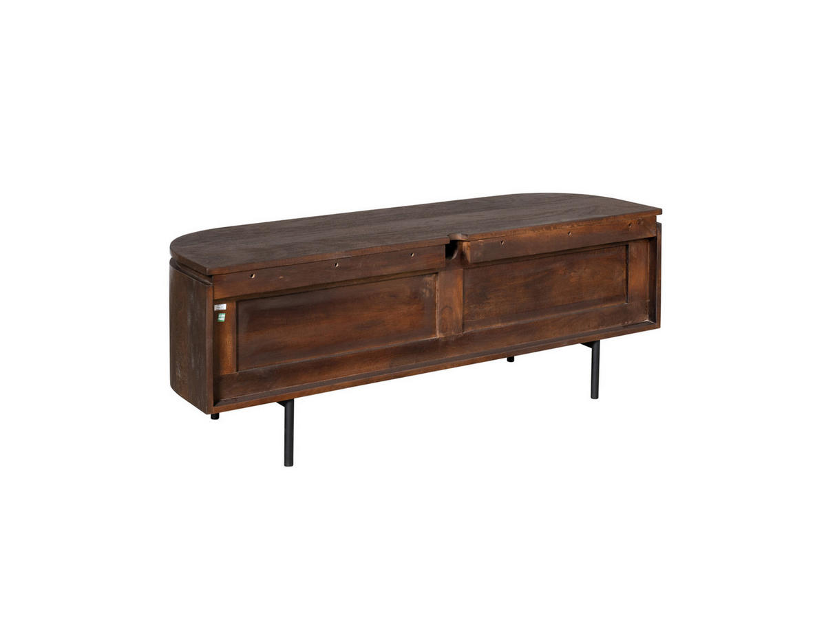 LOWBOARD Magnificent Mangoholz 120 cm / 35 cm Braun - Braun, Holz (120/30/35cm) - Villa Möbel