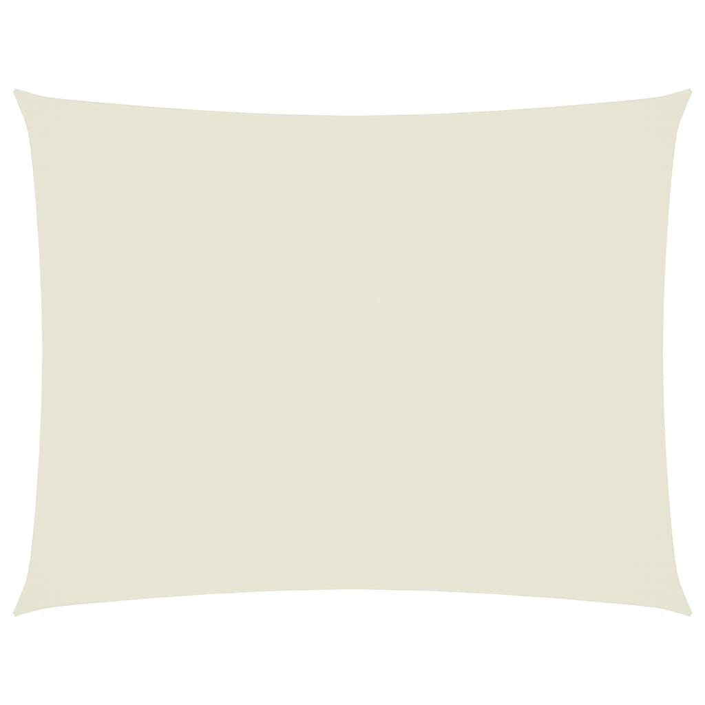 SONNENSEGEL Oxford-Gewebe Rechteckig 6/8 M Creme - Creme, Textil (600/800cm) - vidaXL