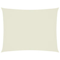 SONNENSEGEL Oxford-Gewebe Rechteckig 6/8 M Creme - Creme, Textil (600/800cm) - vidaXL