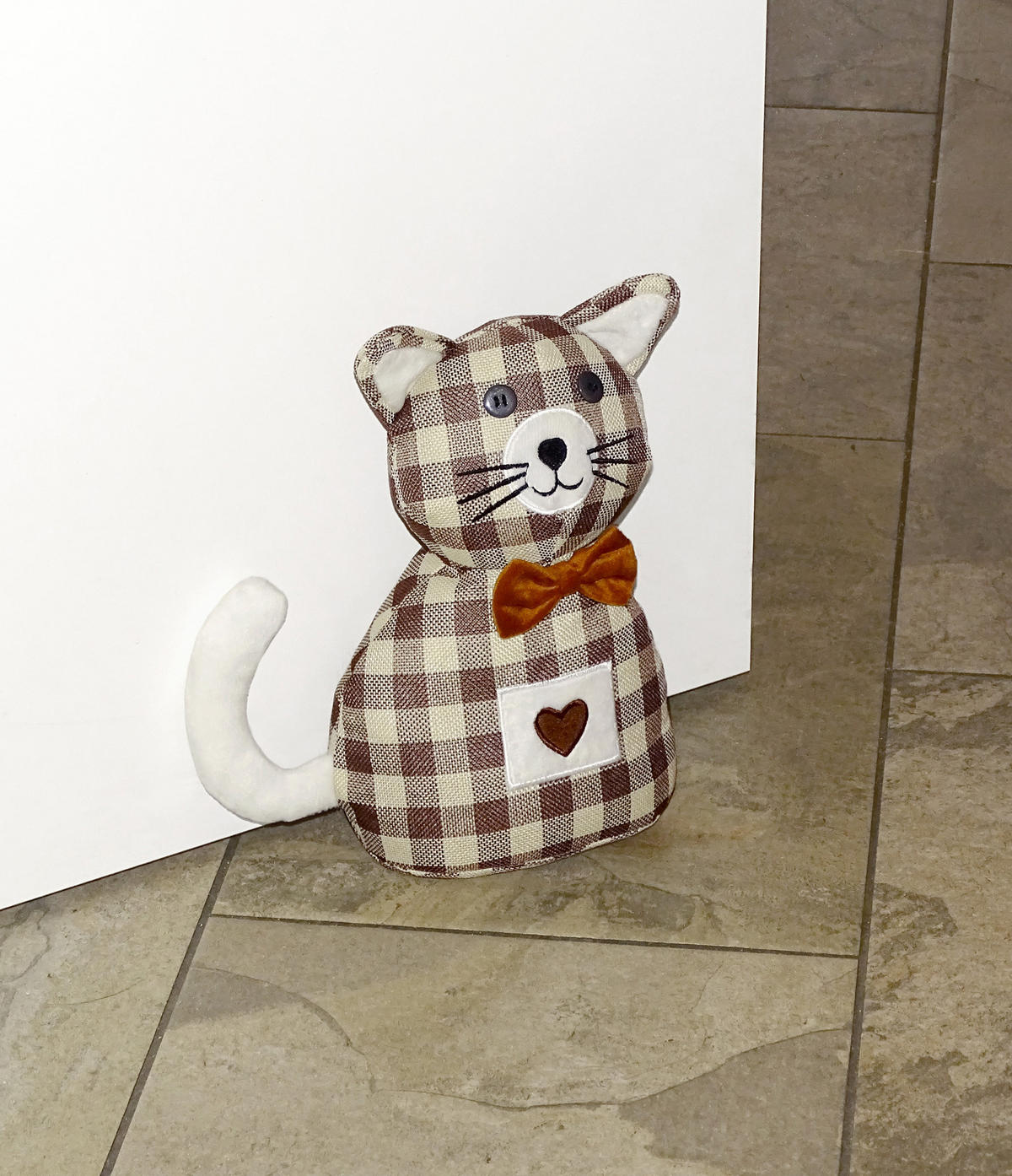 TÜRSTOPPER Katze Kaya - Braun, Textil (18/9cm) - Lashuma