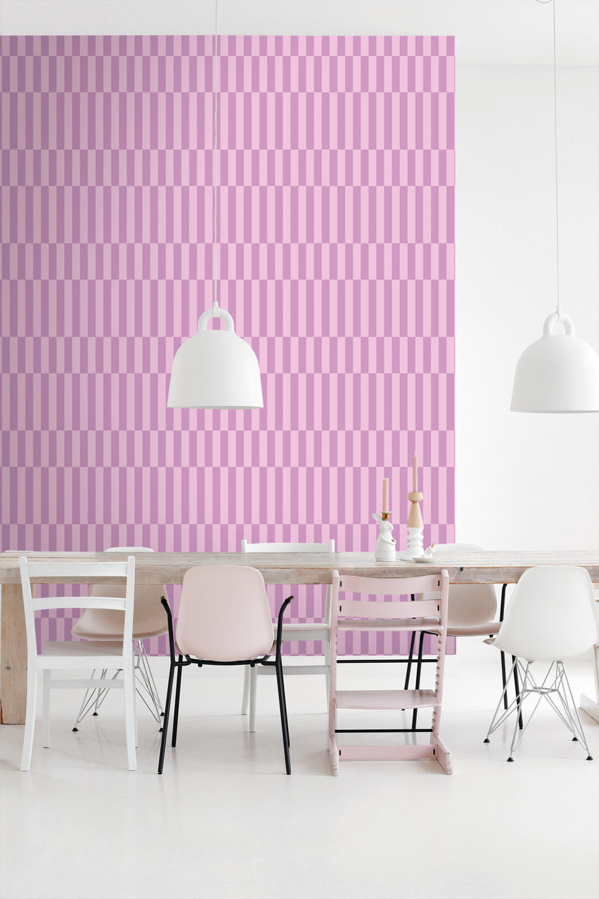 TAPETE Streifen 50 x 900 cm - Lila, Papier (50/900cm) - ESTAhome