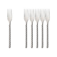 TAFELGABEL Montauk silber 210 mm 6er Set - Silberfarben, Metall - Villeroy & Boch