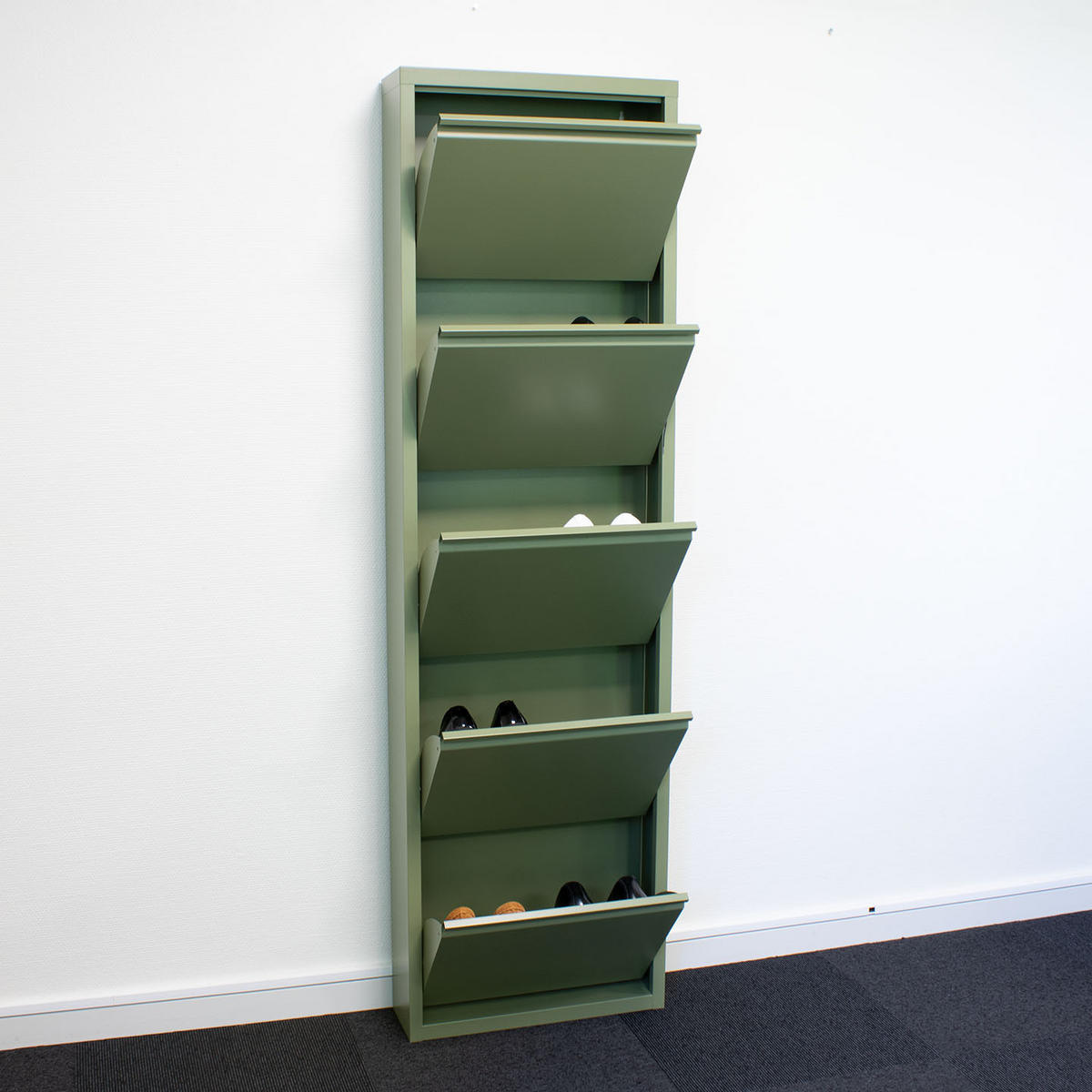 SCHUHKIPPER grün - Grün, Metall (50/173/16cm) - ebuy24