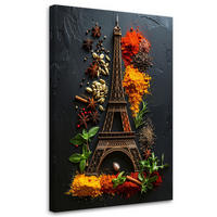 LEINWANDBILD Essen & Trinken 60x90cm - Multicolor, Textil (60/90cm) - Feeby