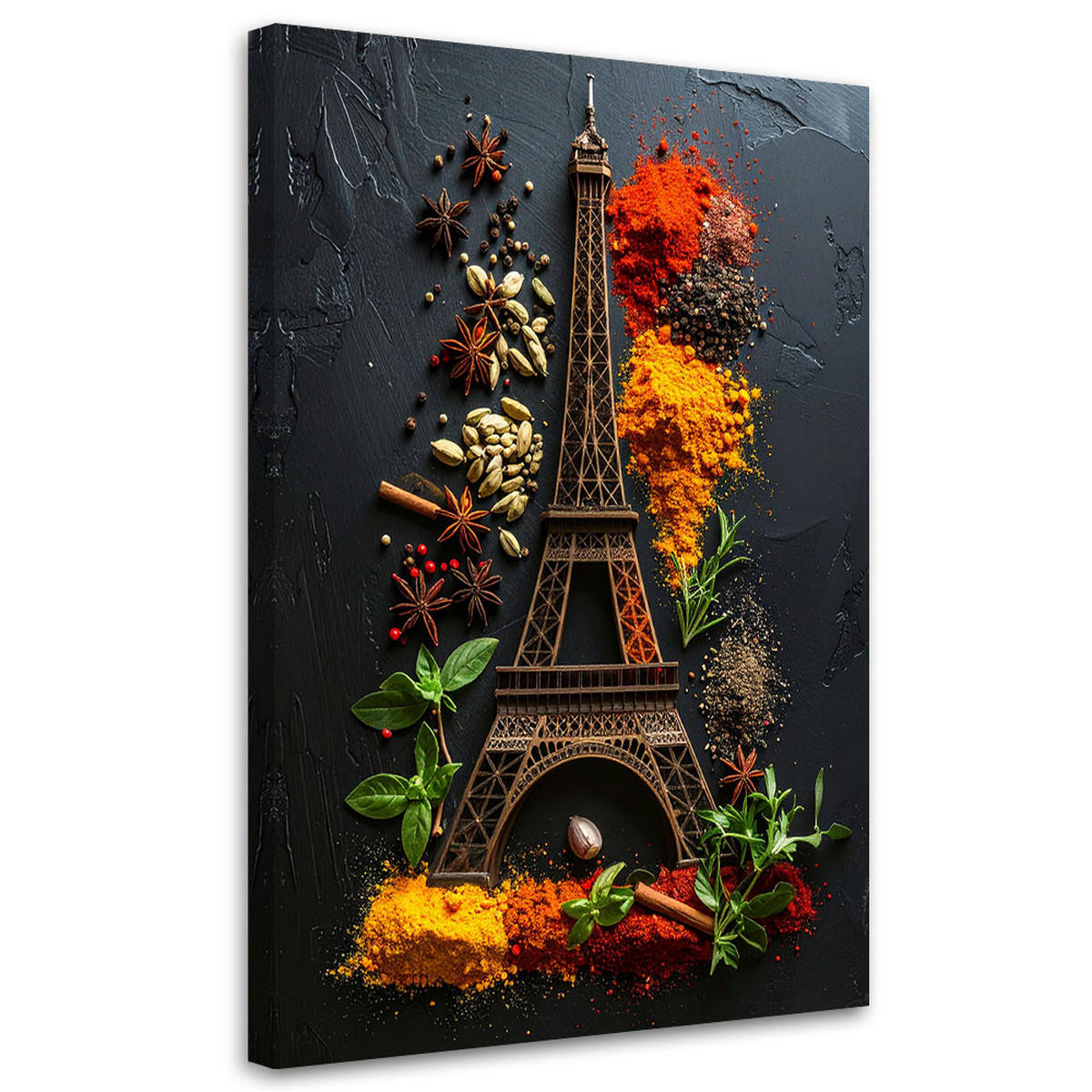 LEINWANDBILD Essen & Trinken 60x90cm - Multicolor, Textil (60/90cm) - Feeby