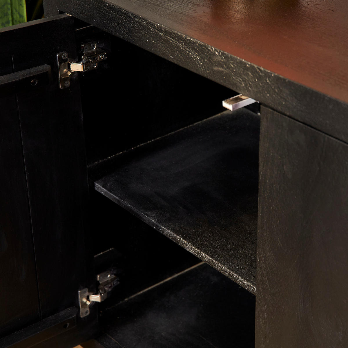 SIDEBOARD Brussel Schwarz 45/200/80 cm - Schwarz, Holz (200/80/45cm) - Starfurn