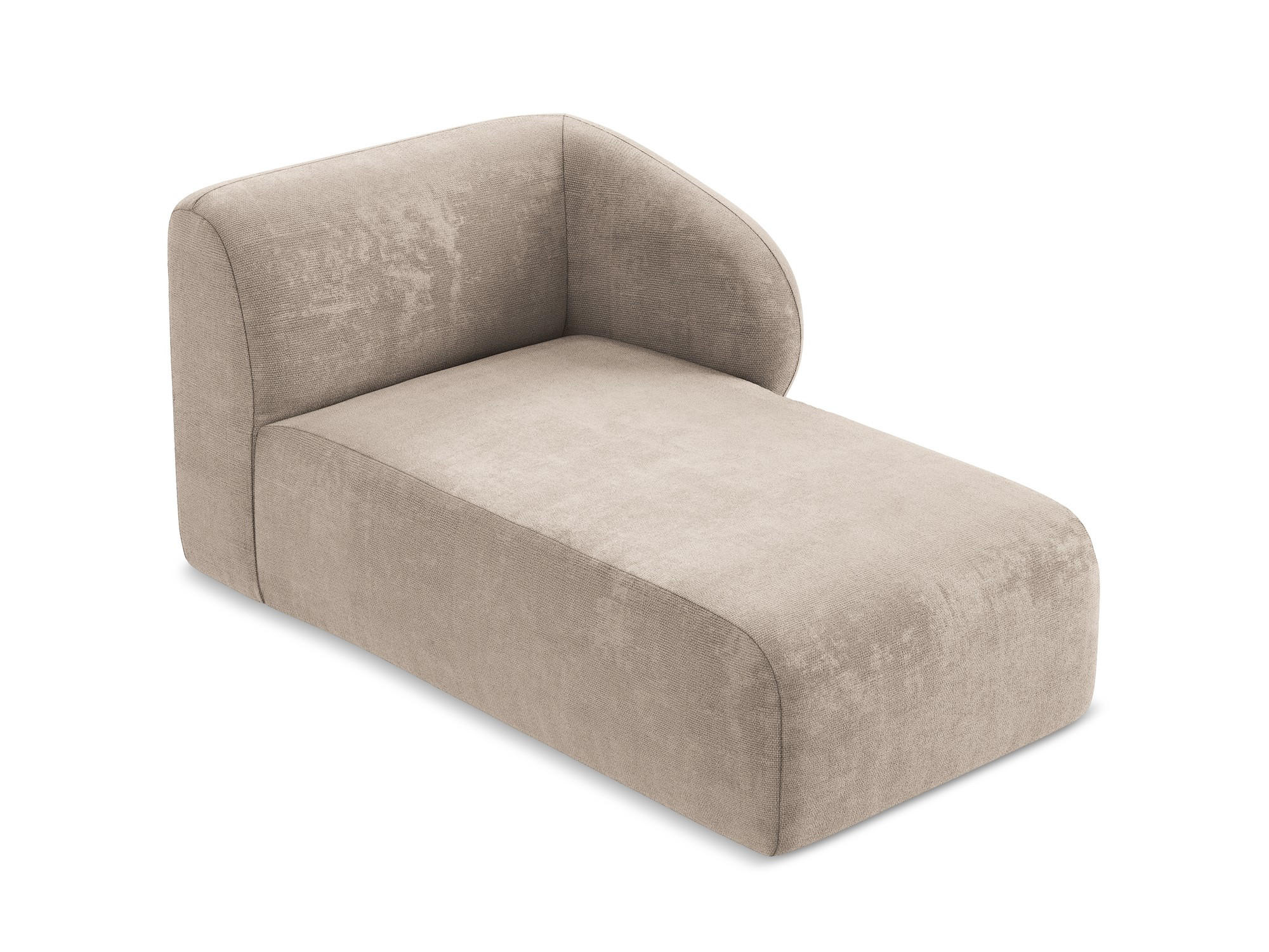 Thumbnail - Makamii Sofaelement, Cappuccino, Textil, Holzwerkstoff, 1-Sitzer, 91x75x166 cm, Hergestellt in Europa, Oeko-Tex®, Wohnzi...