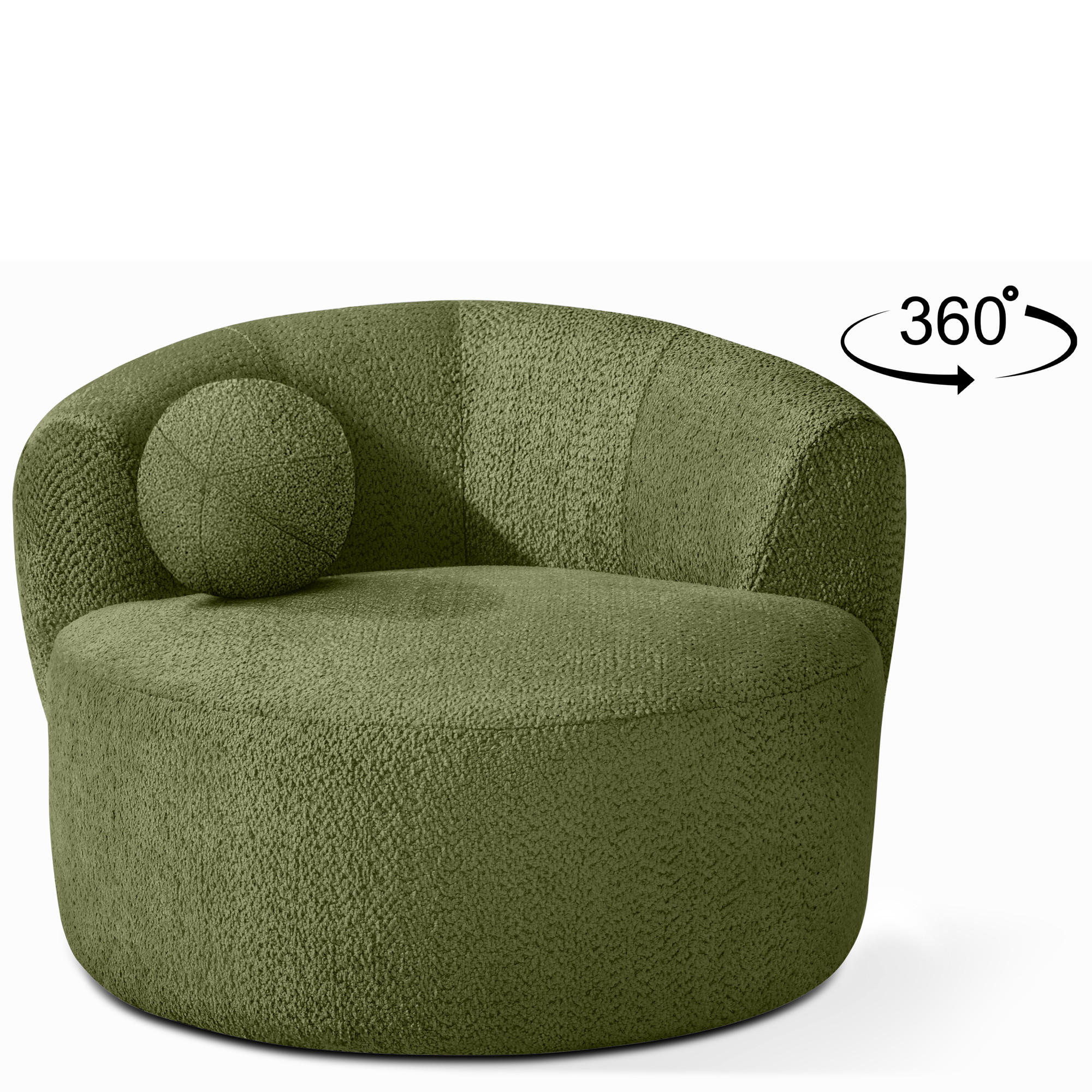 Konsimo® Drehsessel Olivgrün 105x76x100 cm