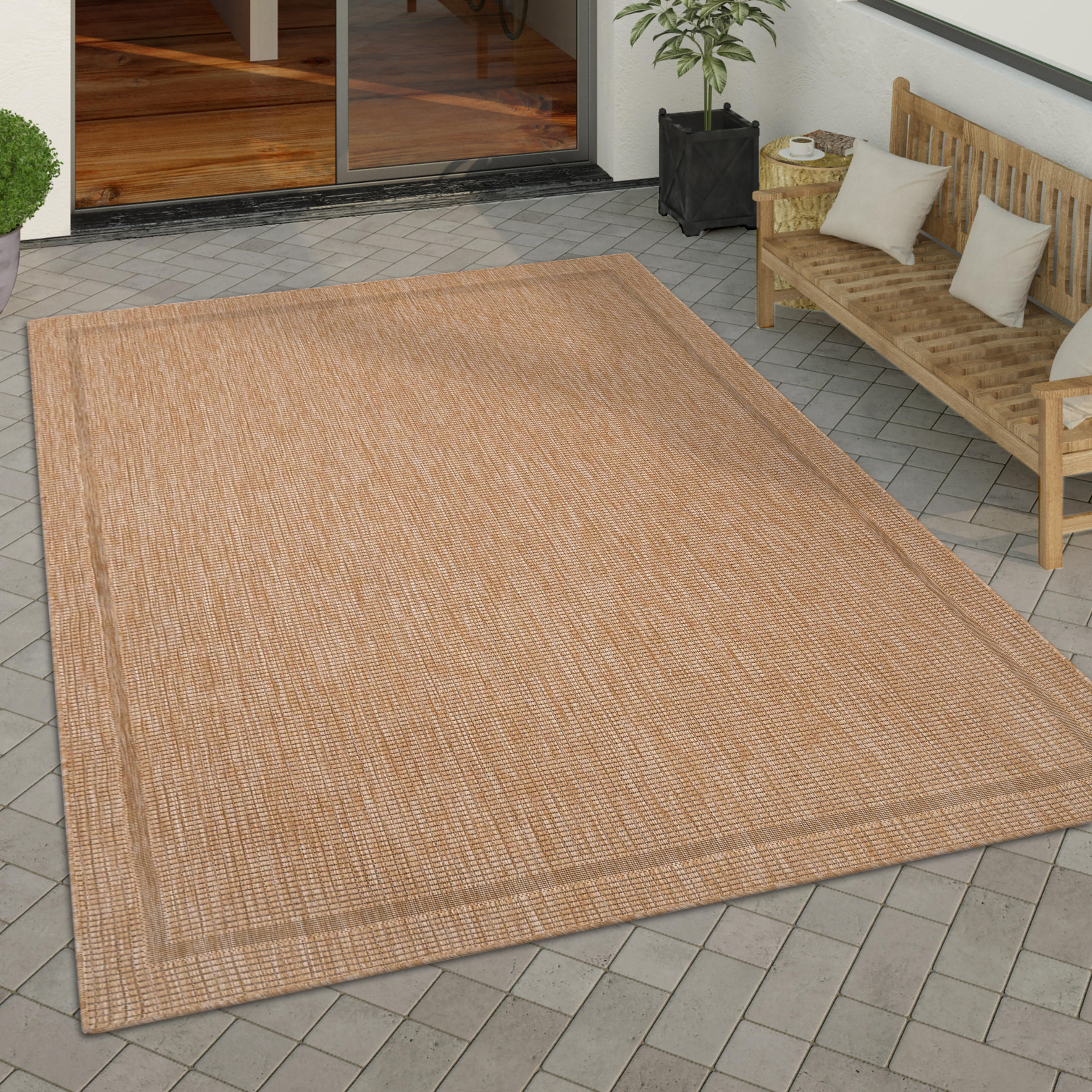 OUTDOORTEPPICH 80/150 cm Roma 272 - Beige, Textil (80/150cm) - Paco Home
