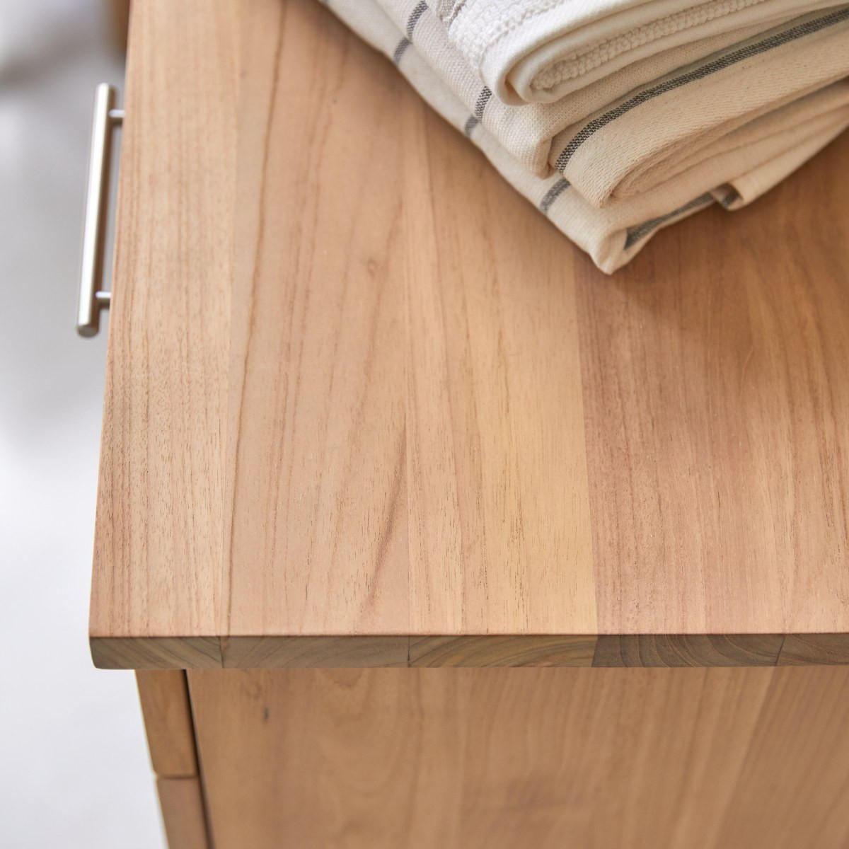 HOCHSCHRANK Soho Natur aus Teak - Naturfarben, Holz (45/90/36cm) - Tikamoon