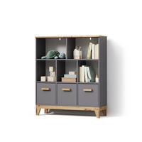 KINDERREGAL Mailo Grau/Artisan 98.4 x 113.4 cm - Eiche Artisan/Grau, Holzwerkstoff (98.4/113.4/32.6cm) - Livinity®