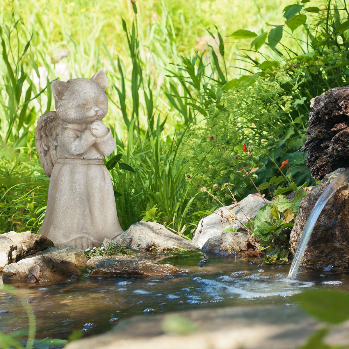 GRABSCHMUCK - Creme, Kunststoff (8.5/18/9cm) - Relaxdays