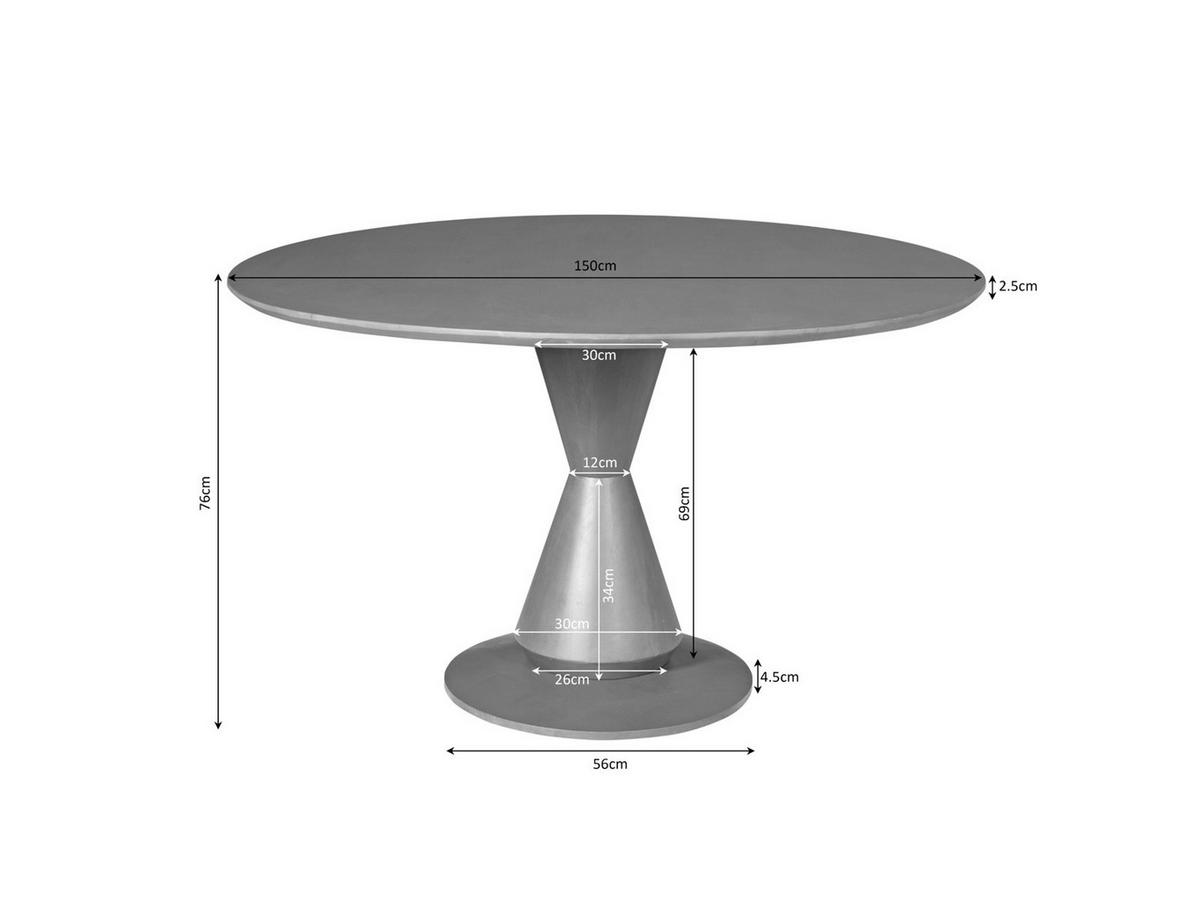 ESSTISCH Mali Durchmesser 150 cm Braun - Braun, Holz (150/150/76cm) - Villa Möbel