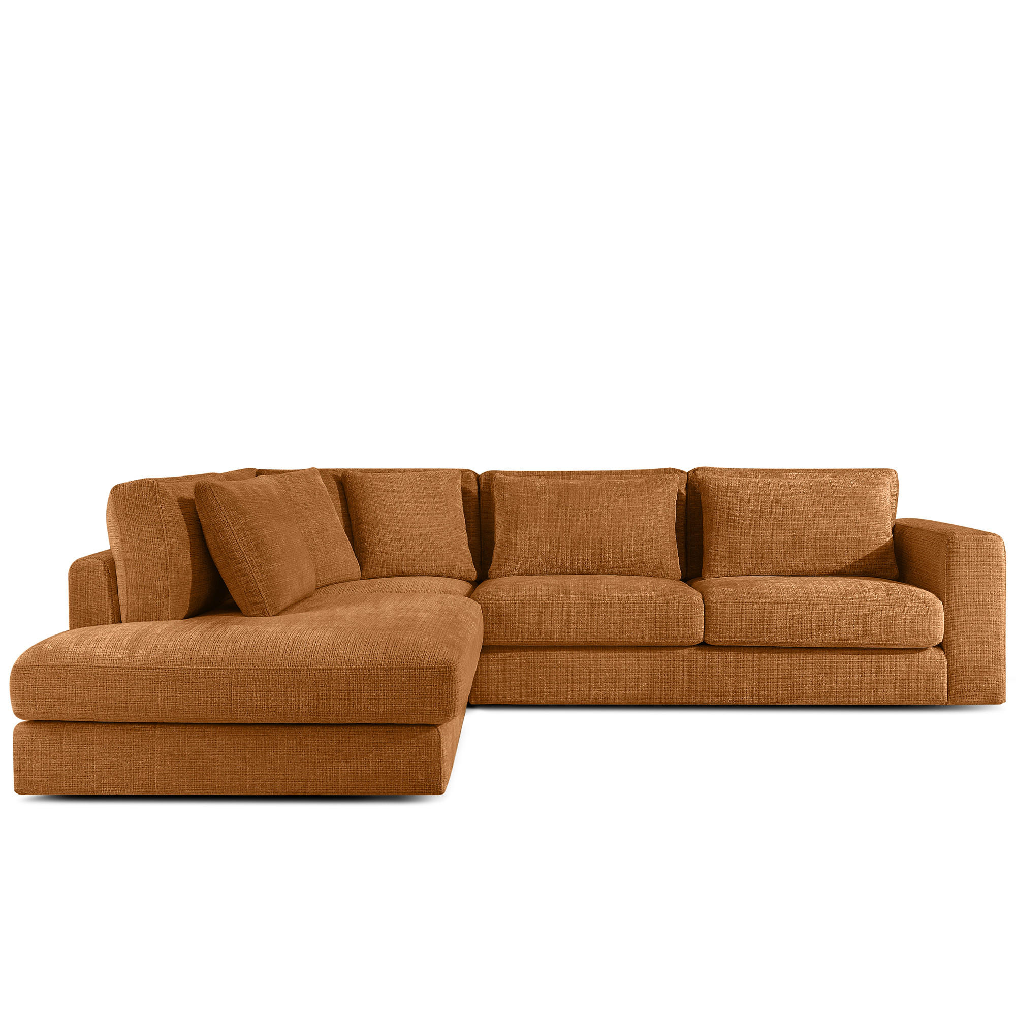 ECKSOFA links VERUS - Rot, Holz/Holzwerkstoff (297/248cm) - KONSIMO®