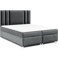 BOXBETT Trinity K-8 Bonellfederkern inkl. Topper - Graphitfarben, Holz/Holzwerkstoff (160/200cm) - Best For Home