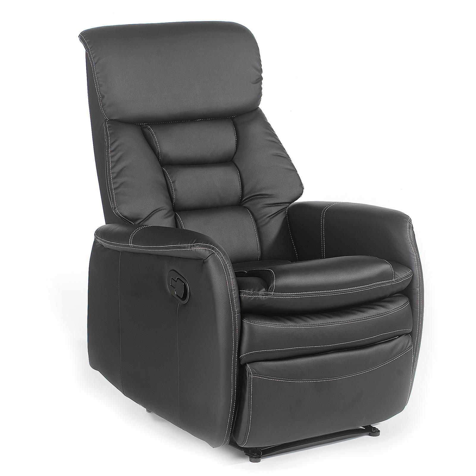 FERNSEHSESSEL SOPHIE - Schwarz, Textil (72/106/87cm) - IDIMEX