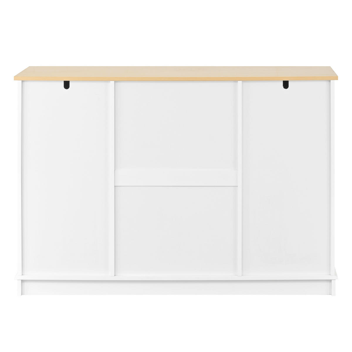 SIDEBOARD DE-38310 126/40/86 cm mit 3 Schubladen Weiß - Weiß, Holzwerkstoff (126/86/40cm) - ComfortXL