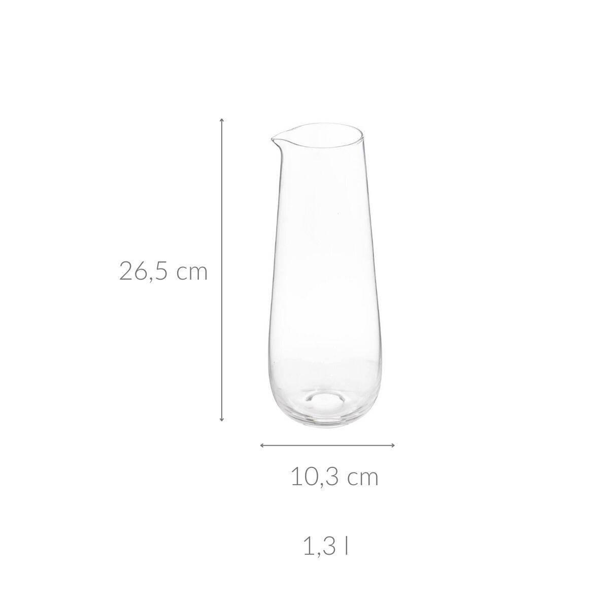 WASSERKARAFFE Soley 1,3 l - Transparent, Glas (10.3L) - Secret de Gourmet