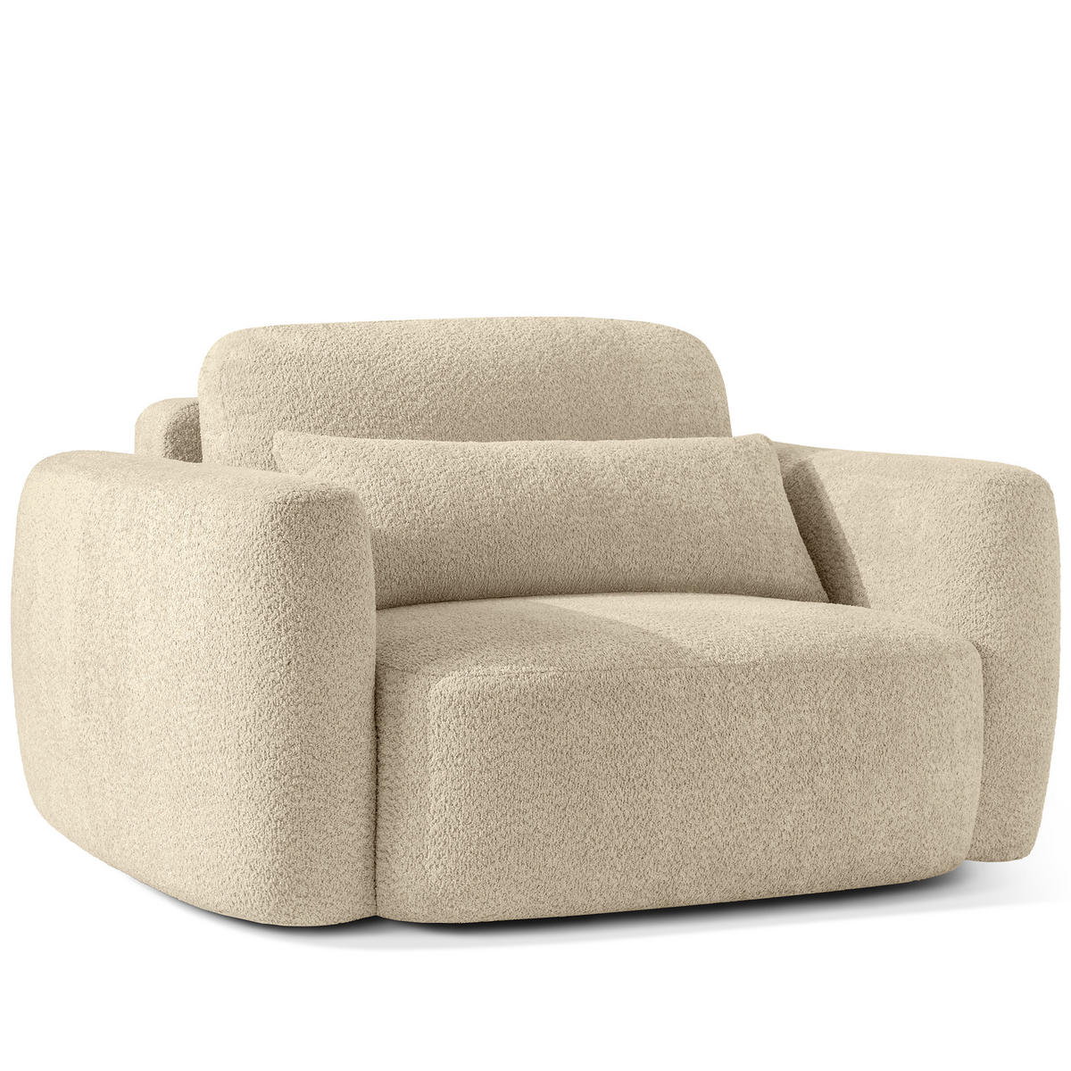 SESSEL ELOSA - Beige, Holz/Textil (145/85/115cm) - KONSIMO®