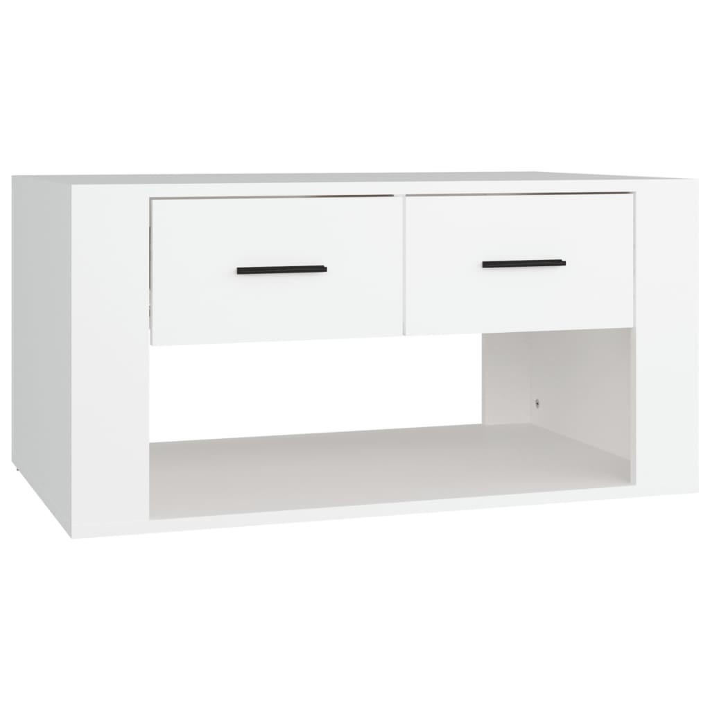 furnicato Couchtisch Weiß 80x40x50 cm