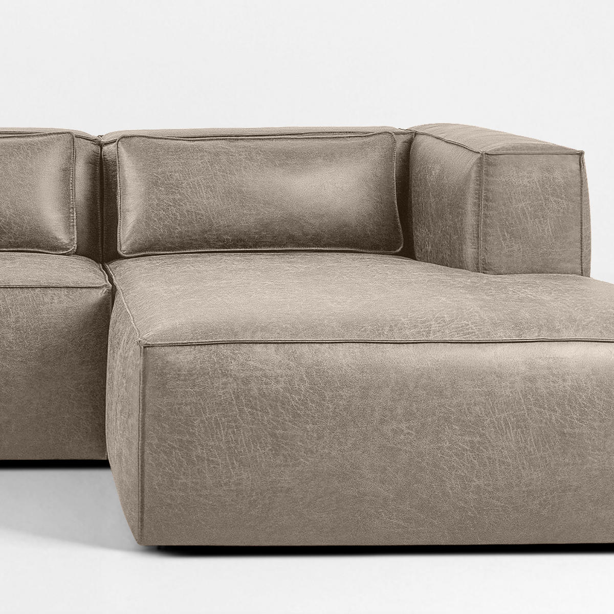 ECKSOFA RECHTS FEROX, Hellgrau - Hellgrau, Holz/Holzwerkstoff (300/175cm) - KONSIMO®
