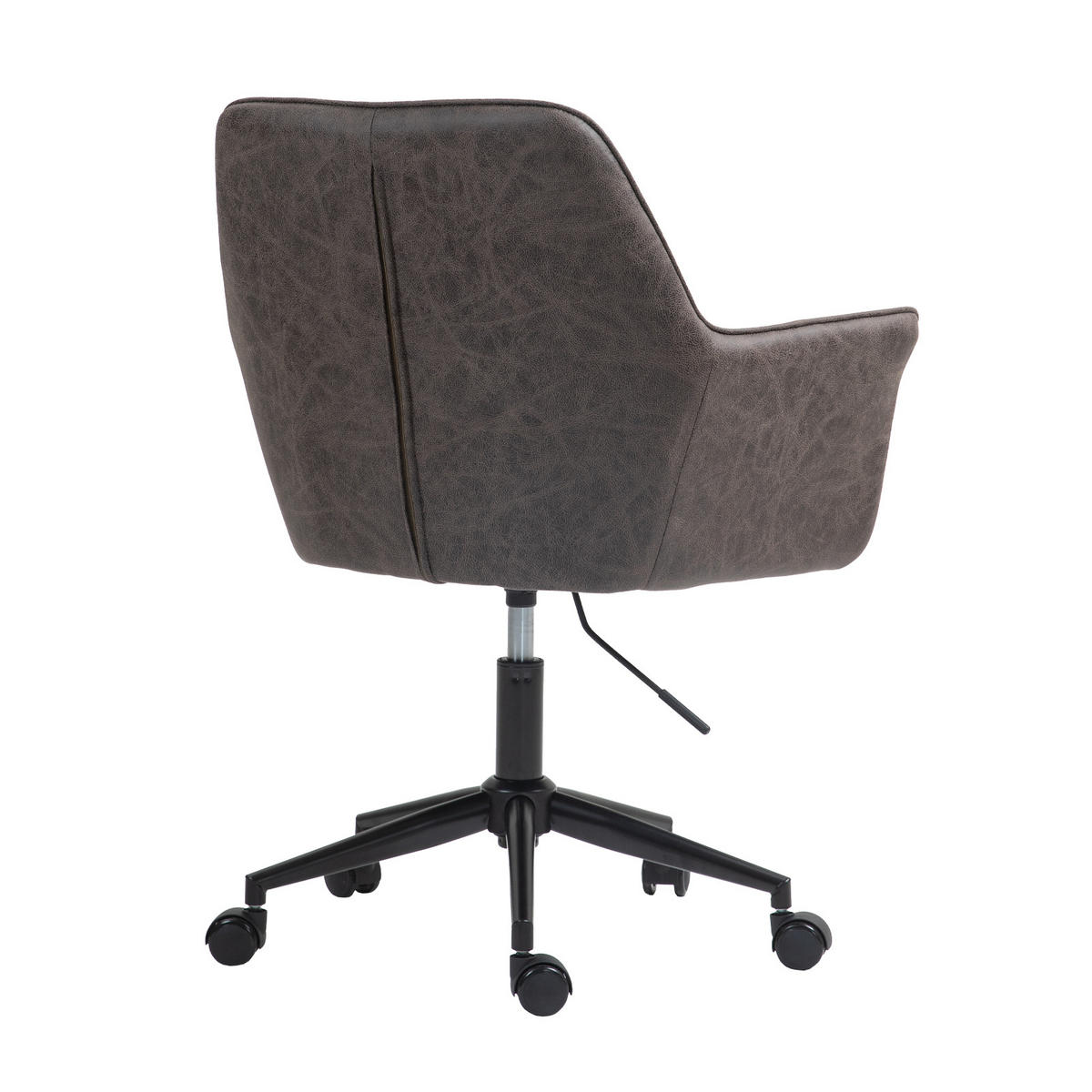 SCHREIBTISCHSTUHL GREG Grau - Schwarz/Grau, Textil/Metall (60/94/57cm) - SVITA