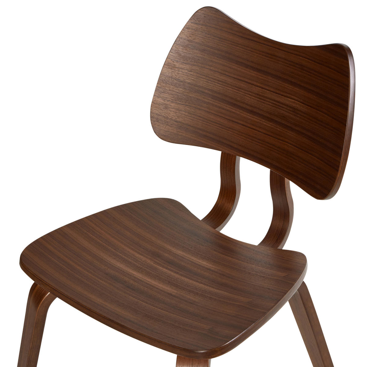 ESSZIMMERSTUHL 2er-Set Dunkelbraun Diana - Dunkelbraun, Holz (53/81/56cm) - Beliani