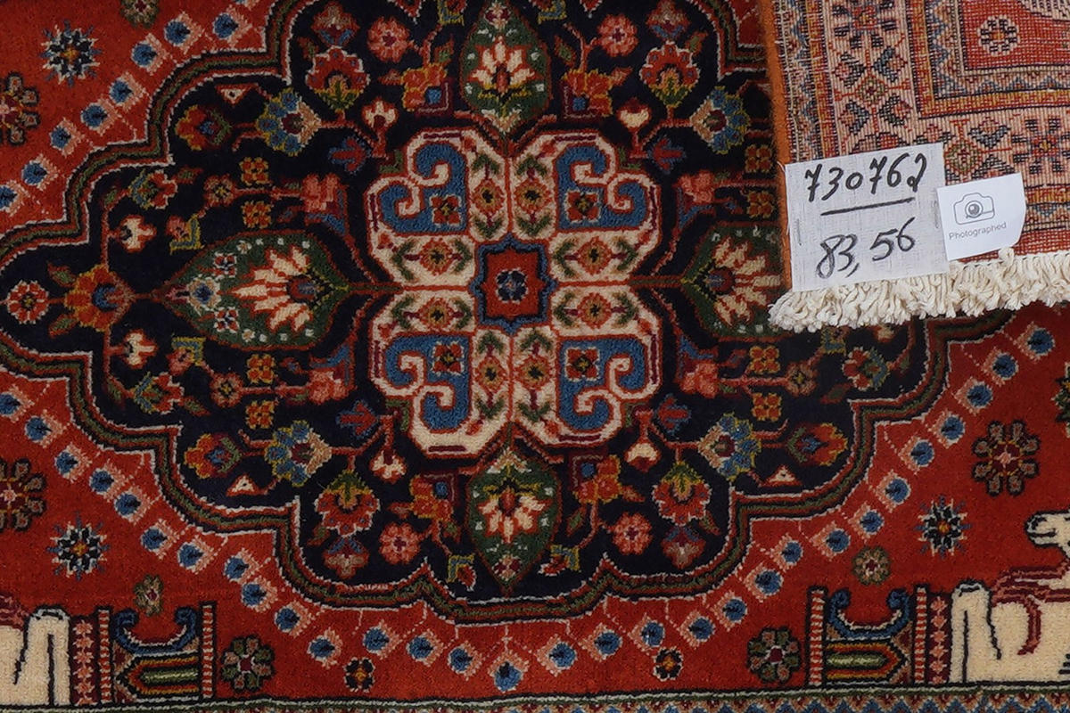 ORIENTTEPPICH handgeknüpft Gashgai Blau 83/56 cm Schurwolle - Blau, Textil (56/83cm) - Looma