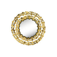 WANDSPIEGEL Gold 68/68 cm - Goldfarben, Metall (68/68/6cm) - KUNSTLOFT
