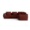 ECKSOFA modular rechts Bloom aus strukturiertem Stoff rot 3 Sitzplätze - Rot, Textil (216/316cm) - Micadoni