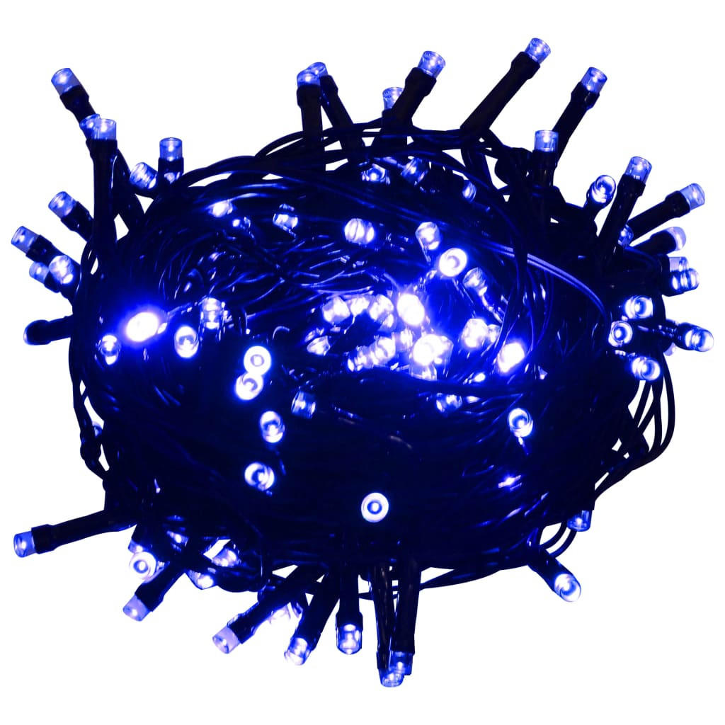 LED-LICHTERKETTE Mit 150 Leds Blau 15 M Pvc - Blau, Kunststoff (1500cm) - vidaXL